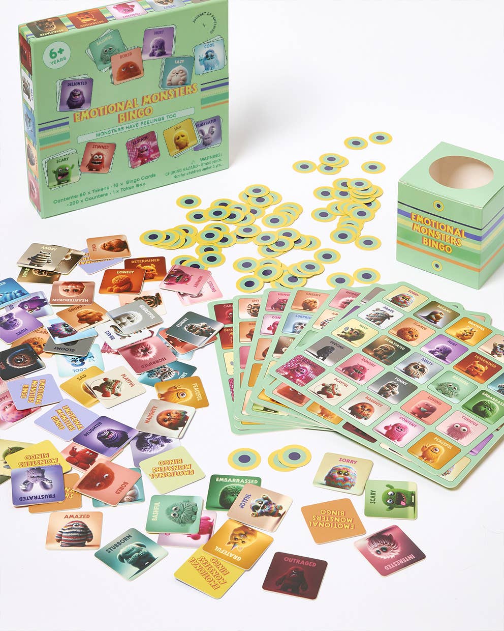 Emotional Monsters Bingo – Educational Game for Kids by J.O.S