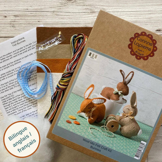 Bunnies Felt Craft Kit by Corinne Lapierre