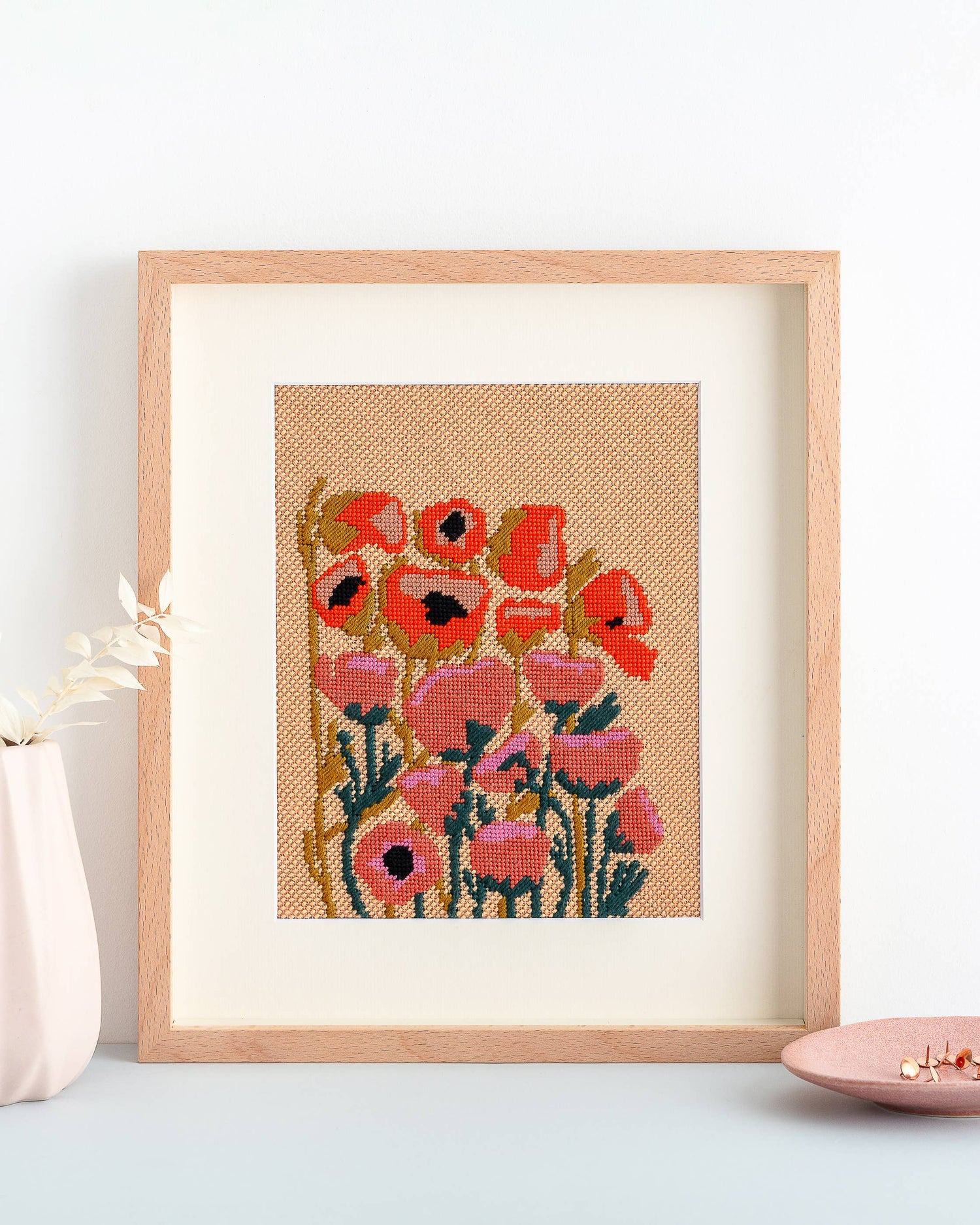 Poppy Blobs Needlepoint Kit by Unwind Studio