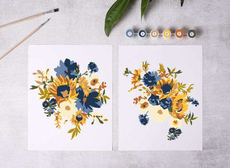 Sunflower Garden Paint-By-Numbers Kit by Cate Paper Co.
