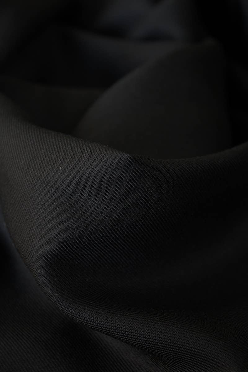 Viscose Twill in Black Licorice by Eglantine et Zoé