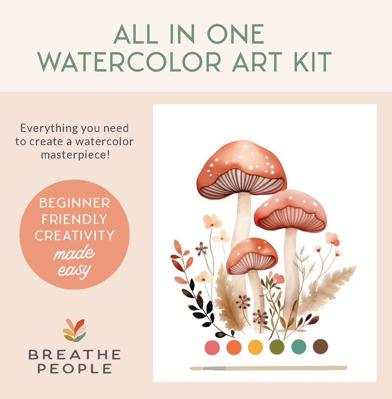 All-In-One Watercolour Kit - Mushroom Forest