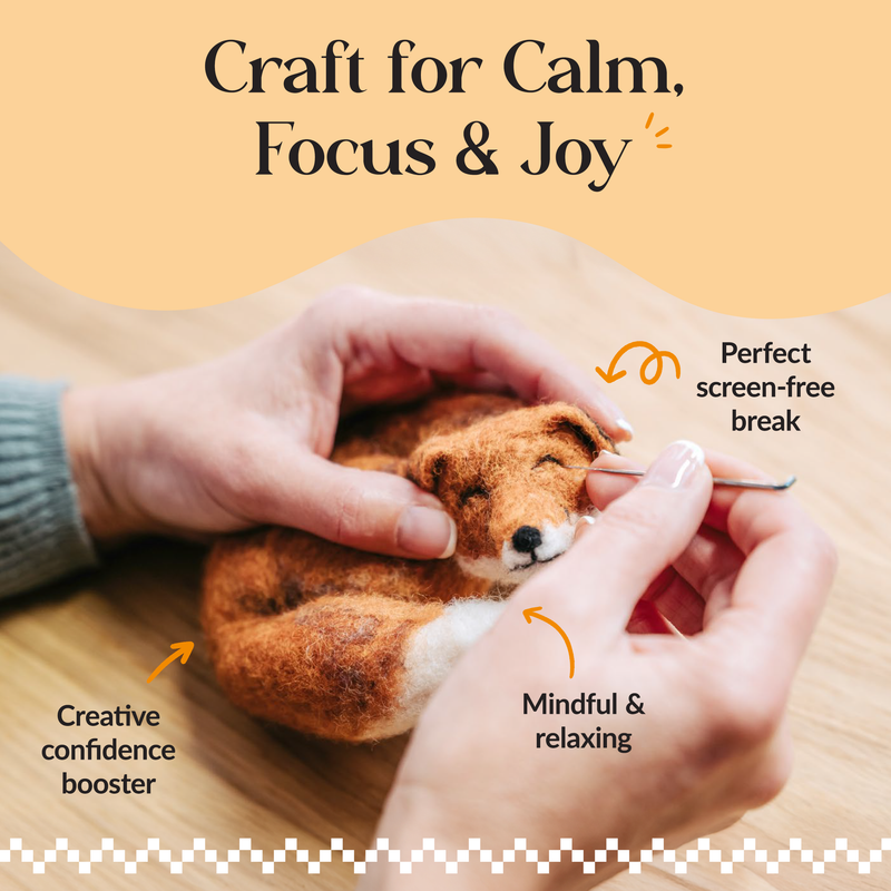 Otters in a Hoop Needle Felting Craft Kit