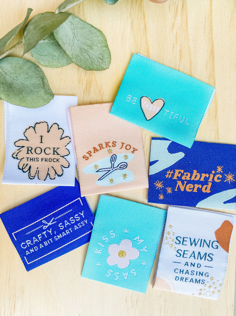 Woven Garment Labels by Sew to Grow
