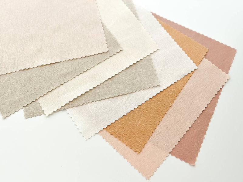Embroidery fabric bundle, linen blend embroidery fabric pack