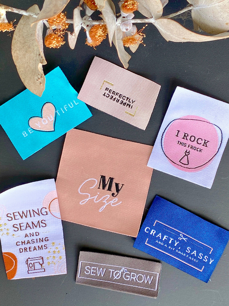 Woven Garment Labels by Sew to Grow