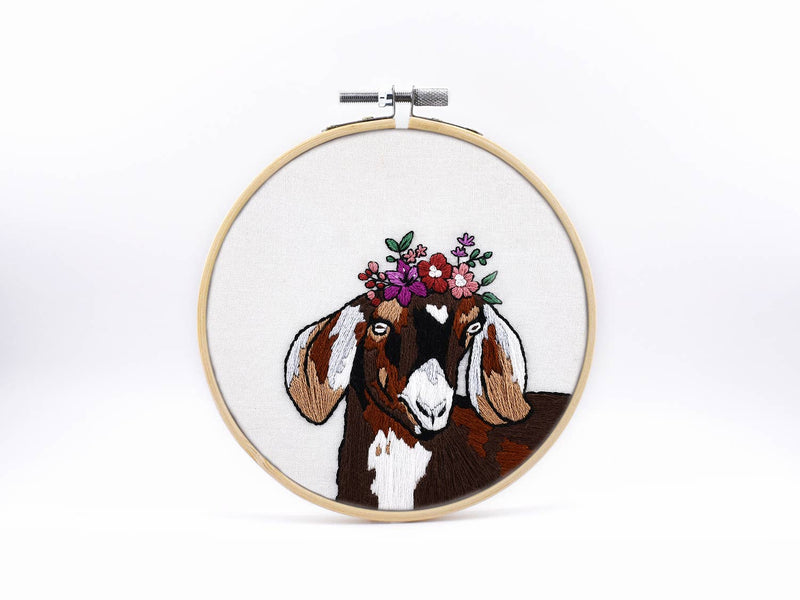 Mary Lou the Goat - DIY Embroidery Kit