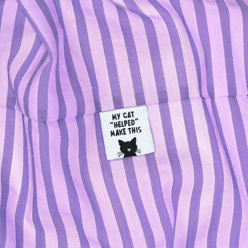 My Cat "Helped" Make This Woven Labels
