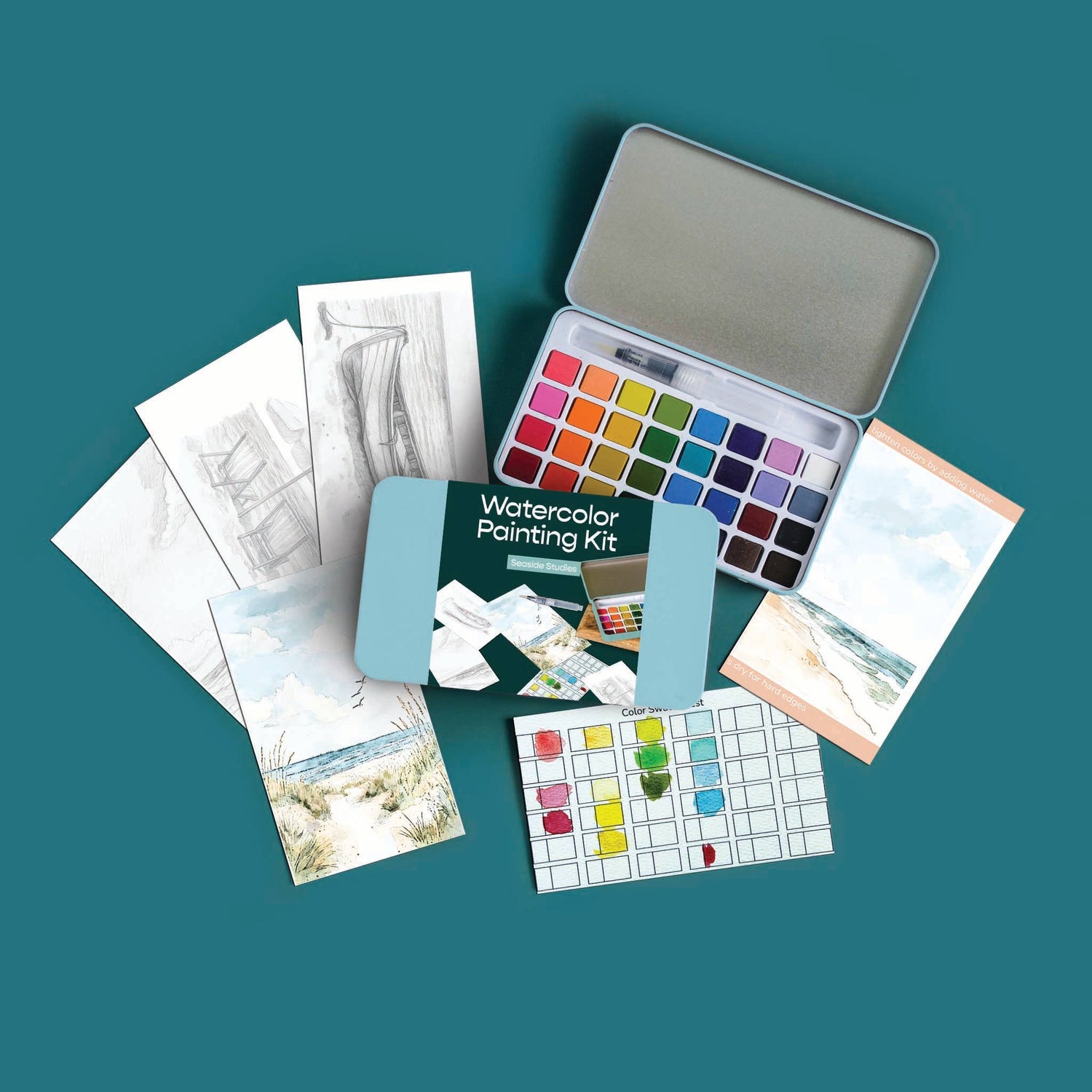 Seaside Studies Watercolour Painting Kit