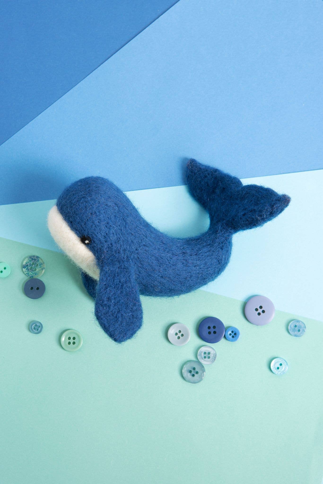 Whale Needle Felting Kit | Beginner Craft Kit by Hawthorn Handmade