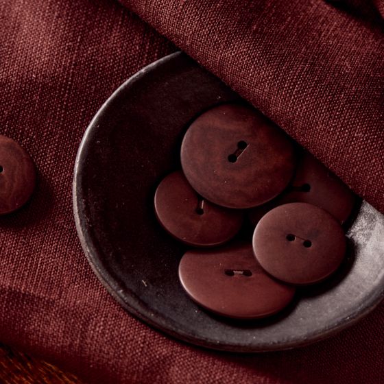 Linen Viscose Rust Fabric by Atelier Brunette
