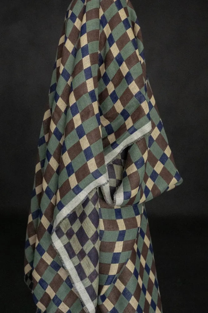 Lucienne EU Laundered Linen Jacquard Check