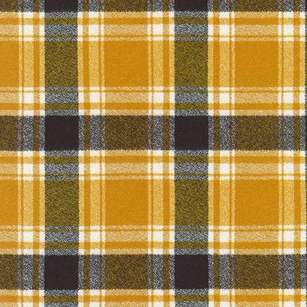 Mammoth Flannel in Saffron by Robert Kaufman