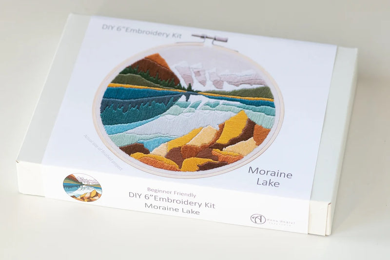 Moraine Lake DIY Embroidery Kit by Anna Angiels