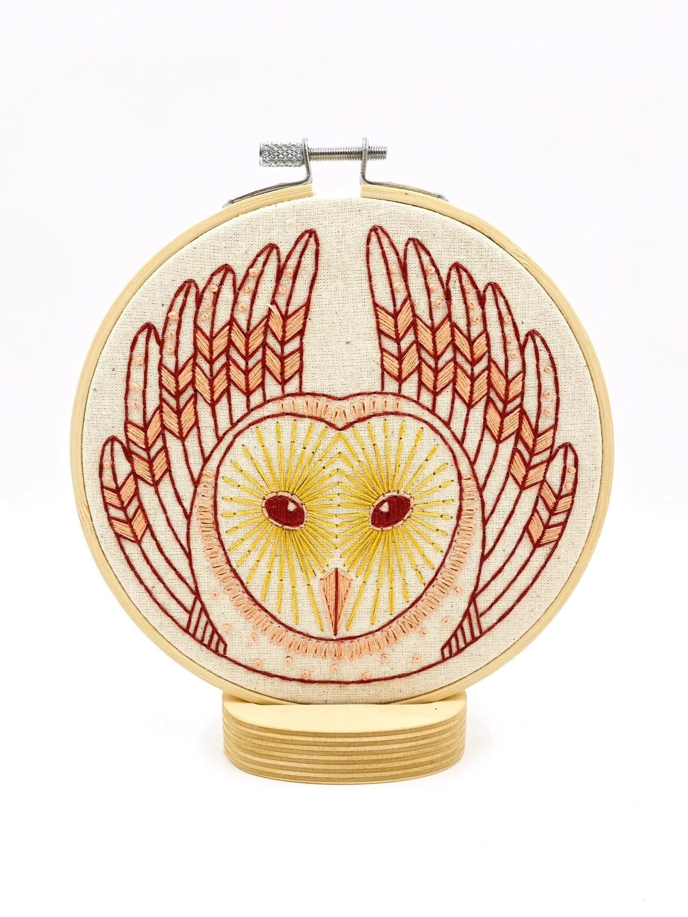 Barn Owl Complete Embroidery Kit