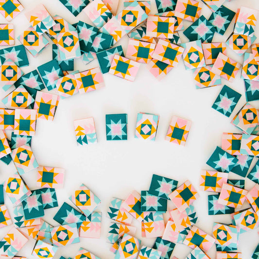Quilt Block Multipack - Woven Sewing Clothing Label Tags by Sarah Hearts