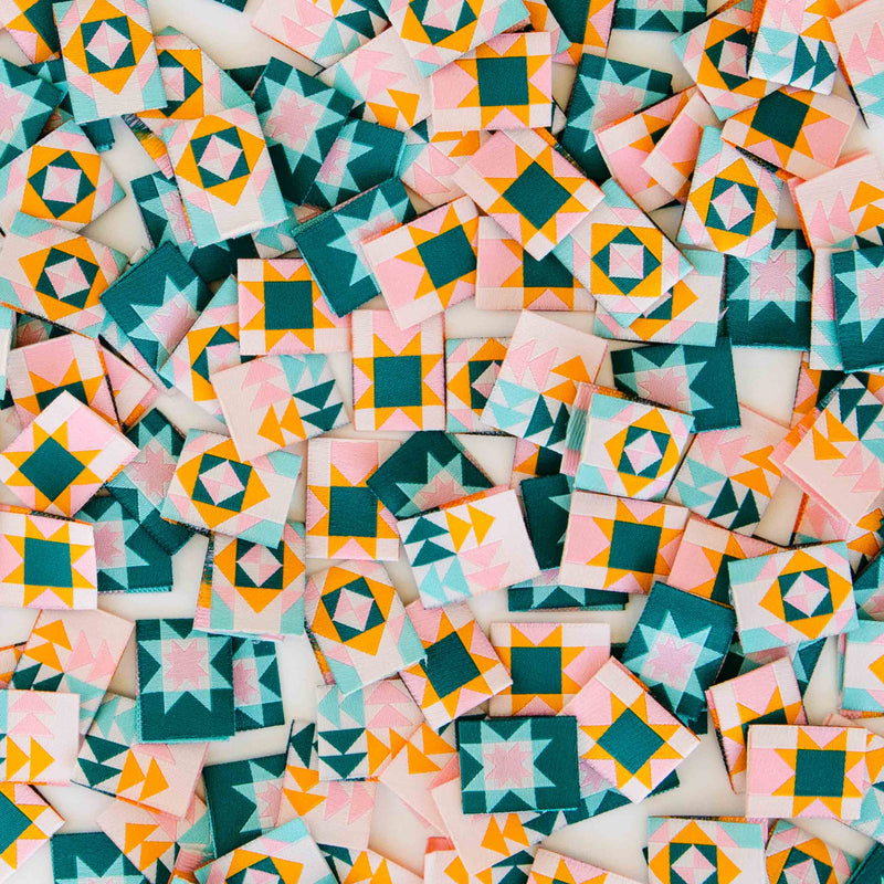 Quilt Block Multipack - Woven Sewing Clothing Label Tags by Sarah Hearts