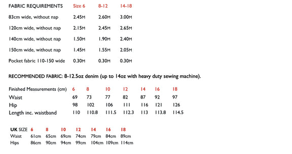HEROINE Jeans 6-18