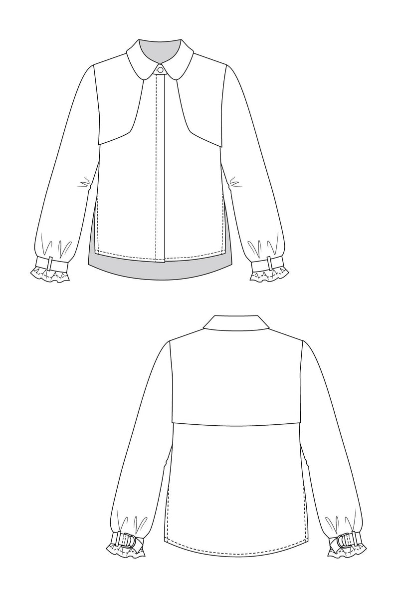 HELMI trench blouse & tunic dress
