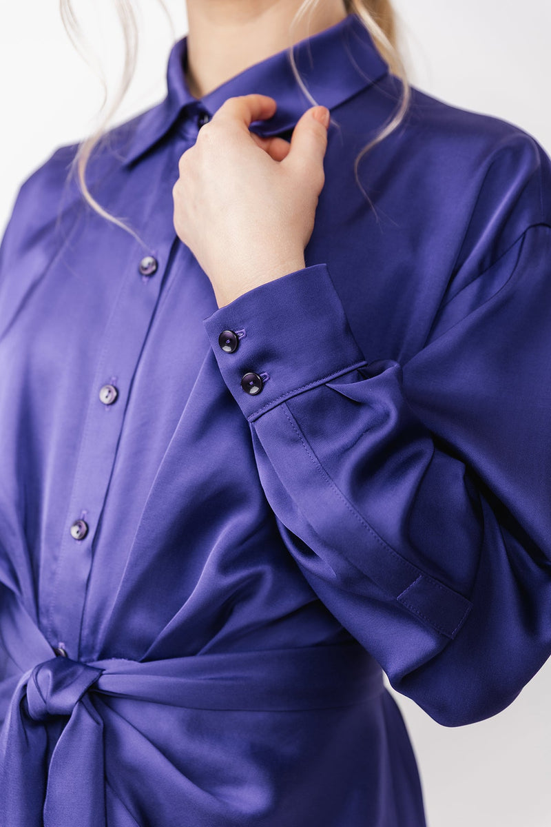ILTA ruched shirt dress