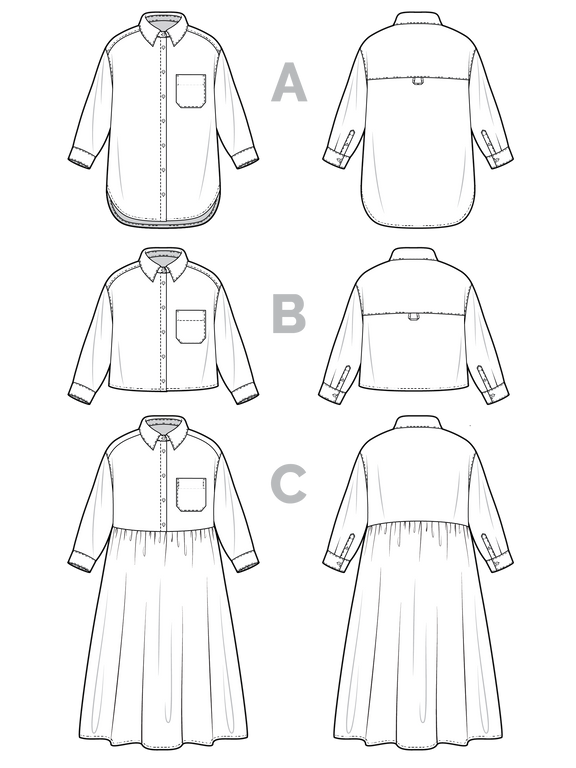 Jenna Shirt + Shirtdress