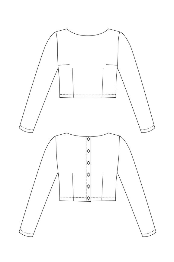 KANERVA button-back tee