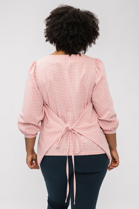 Wrap blouse sewing pattern