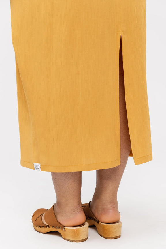 Dress with a back vent sewing pattern