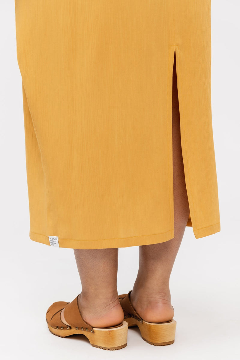 Dress with a back vent sewing pattern