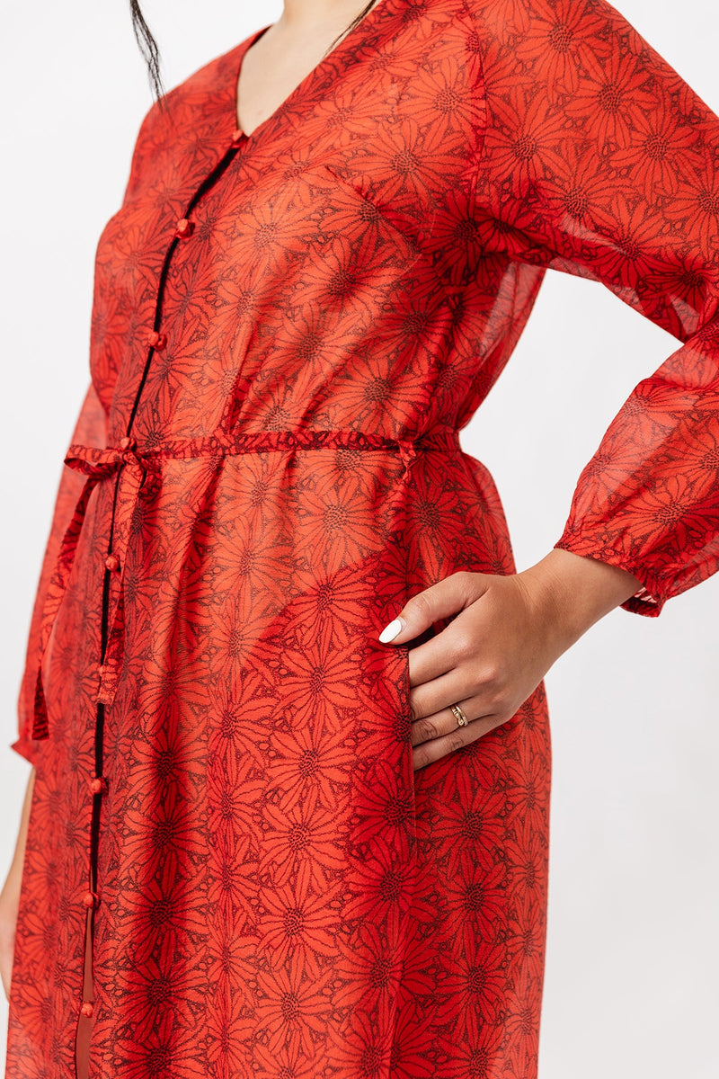 Woven maxi dress sewing pattern