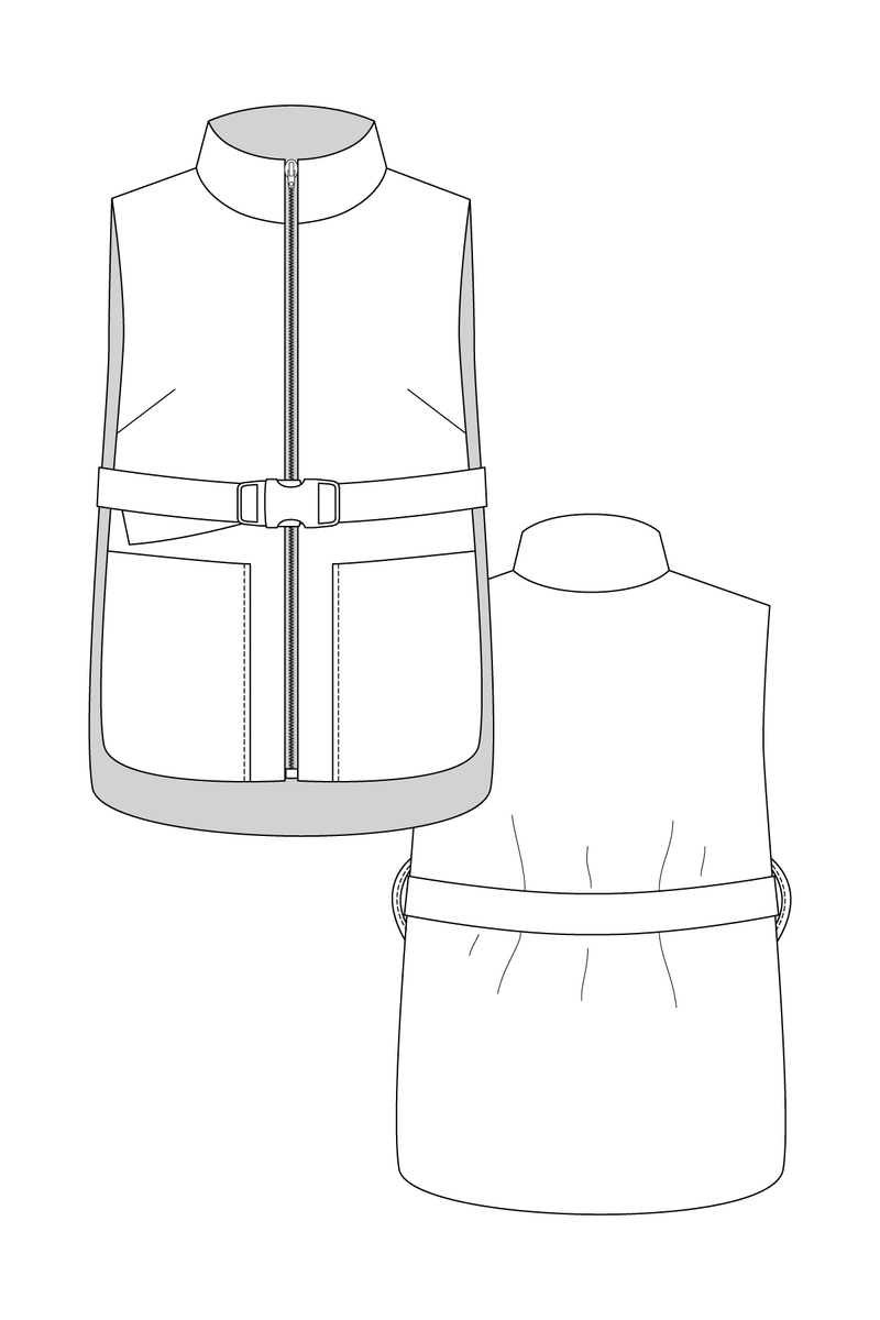 SAANA puffer vest