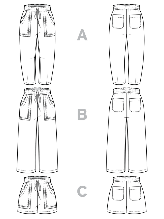 Sepia Pants + Shorts Pattern