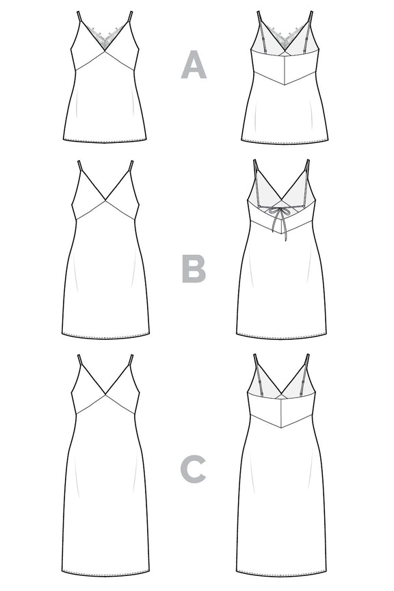Simone Slip Dress + Camisole Pattern