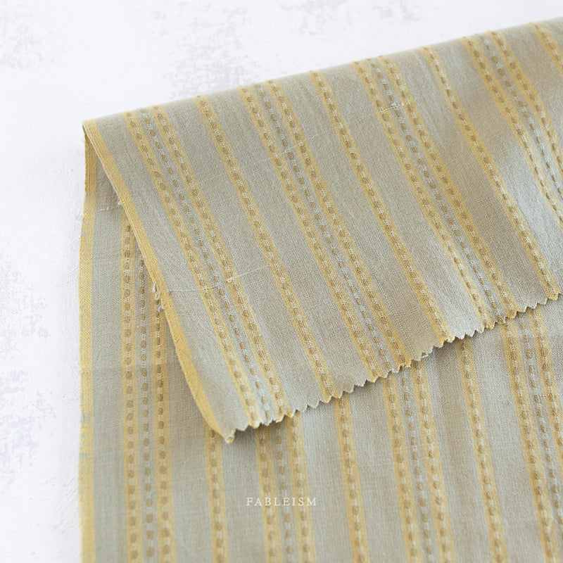 Lucky Loom Stitch Stripe in Sage by Fableism