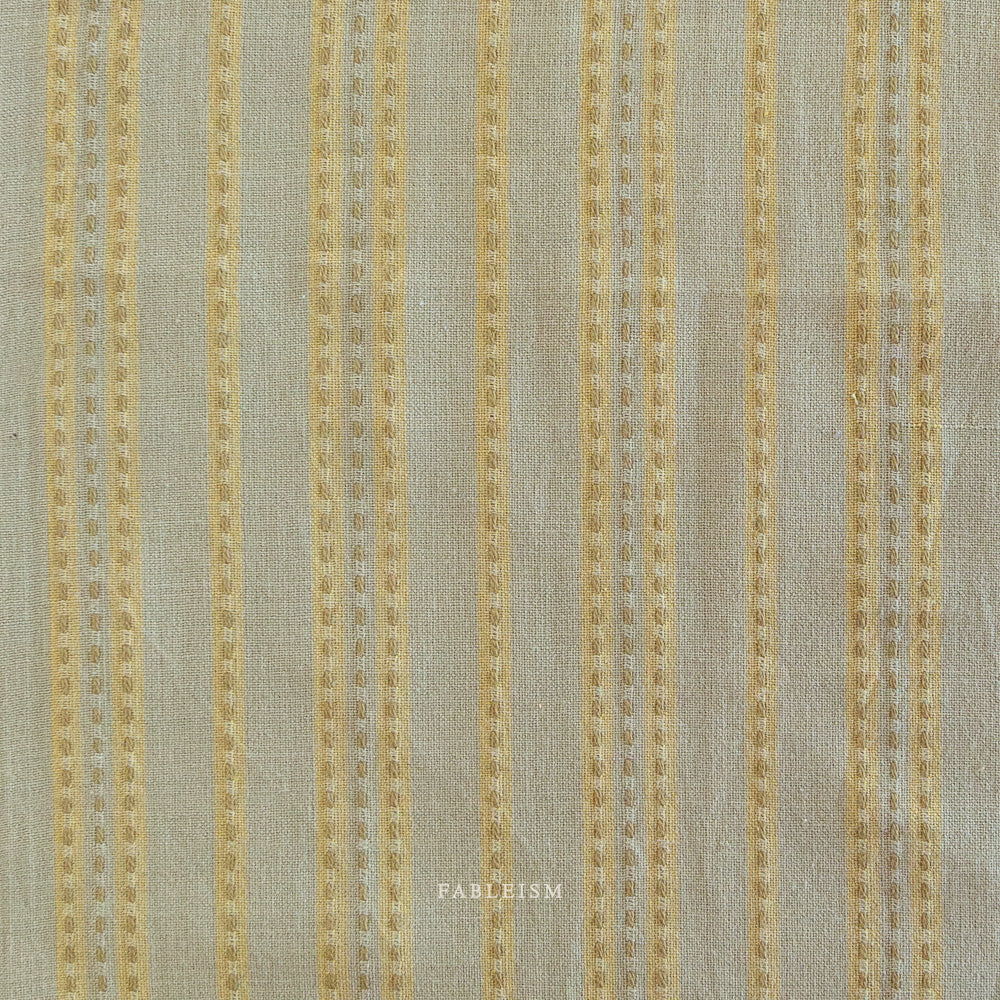 Lucky Loom Stitch Stripe in Sage by Fableism