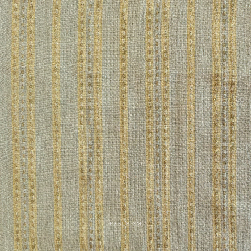 Lucky Loom Stitch Stripe in Sage by Fableism