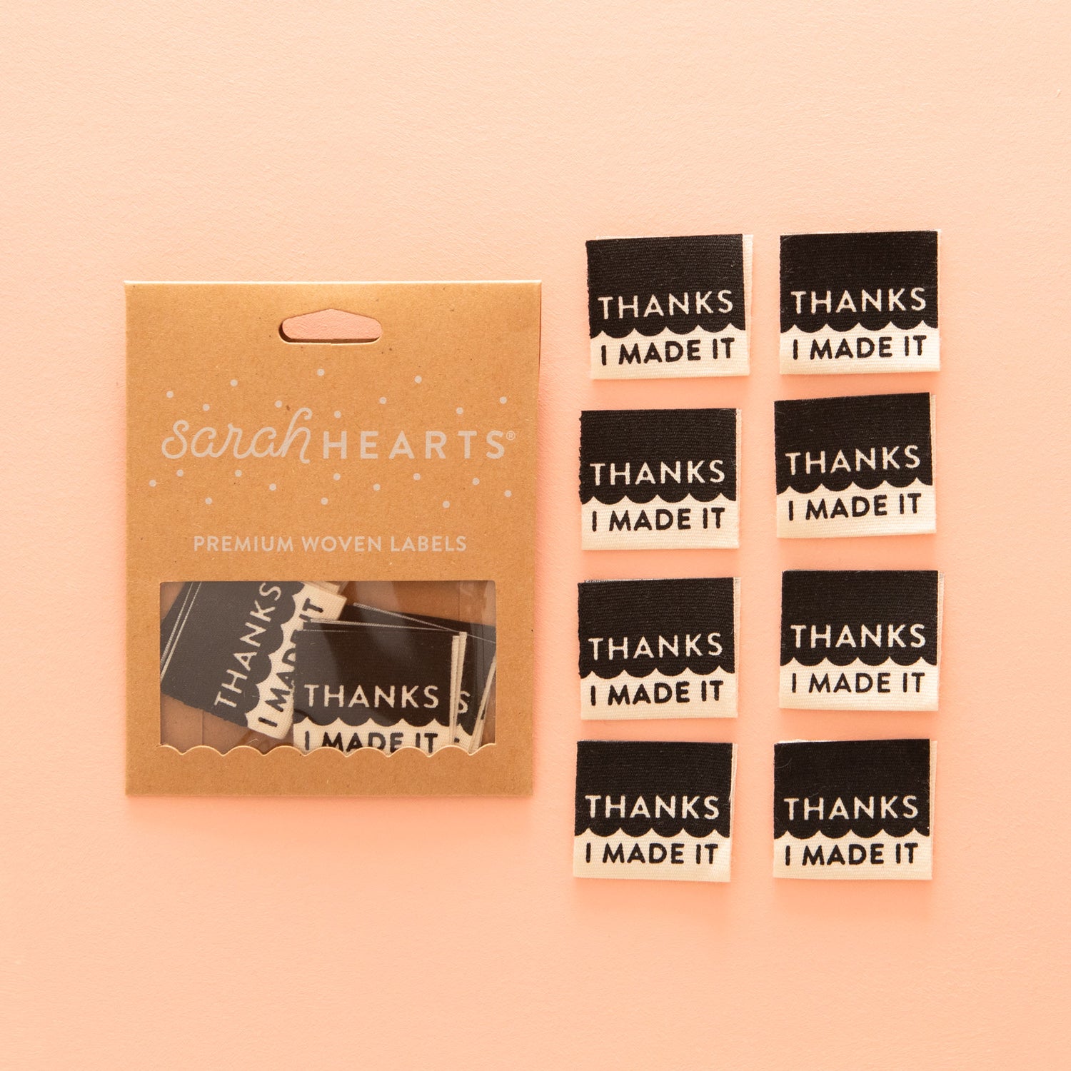 Thanks I Made It Organic Cotton - Sewing Woven Label Tags by Sarah Hearts