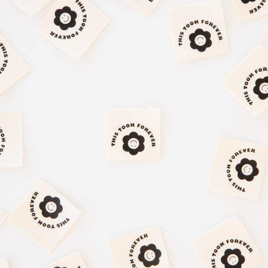 This Took Forever Organic Cotton - Sewing Woven Labels by Sarah Hearts