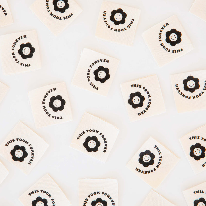 This Took Forever Organic Cotton - Sewing Woven Labels by Sarah Hearts