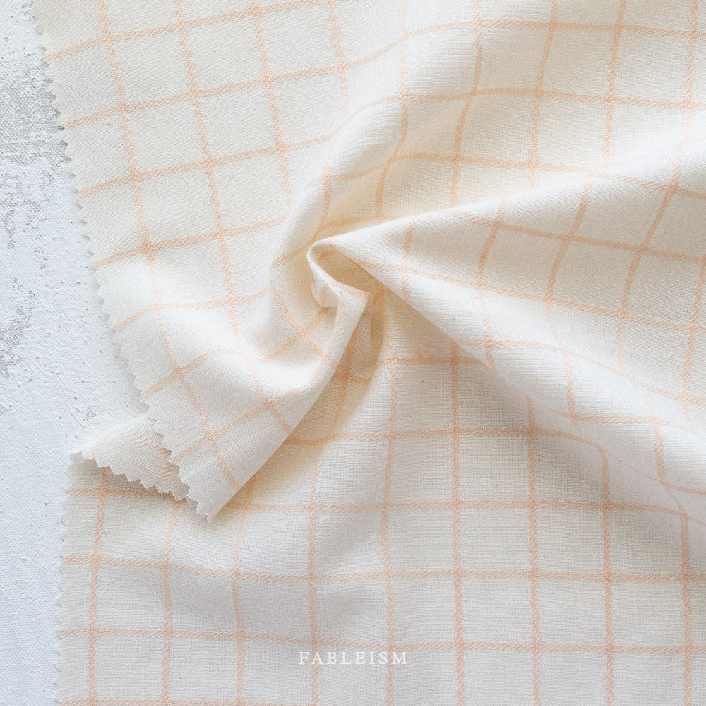Trellis Woven in Peachy by Fableism